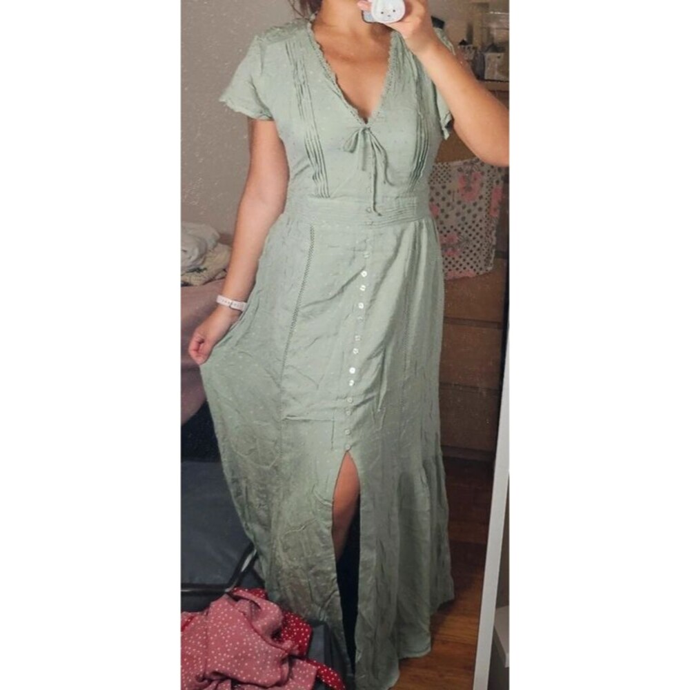 NWT Green Lulu Maxi Dress Size M